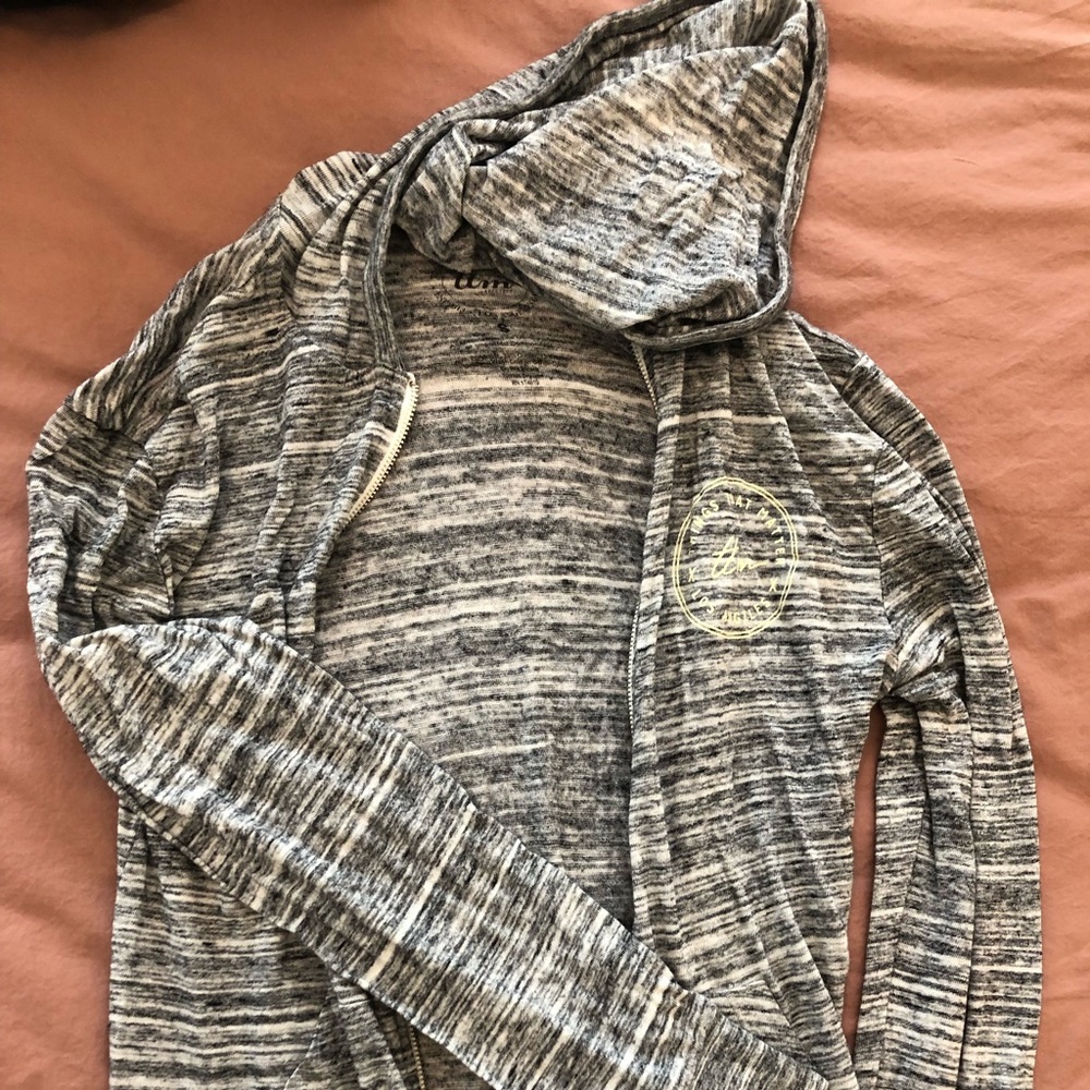 Soft “things that matter” zip up hoodie
